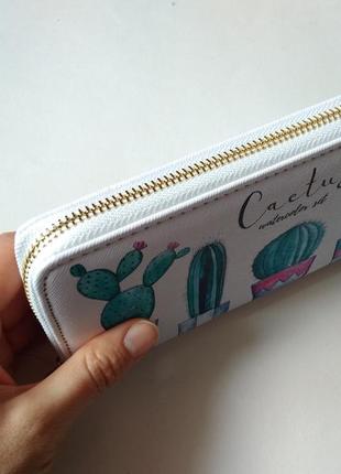 Новий крутий трендовий великий гаманець кактуси гаманець на блискавці6 фото