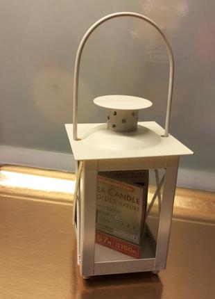 Підсвічник на чайну свічку у формі ліхтаря2 фото