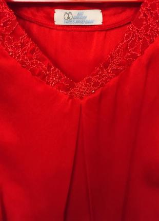Блуза красная4 фото