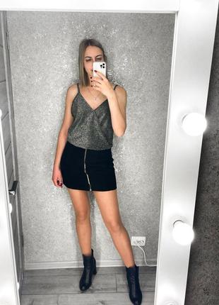 Топ майка с люрексом2 фото