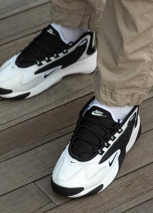 Демісезон чоловічі кросівки nike zoom 2k black white натур.шкіра8 фото