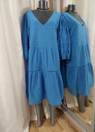 Ярусне з об'ємними рукавами плаття 👗