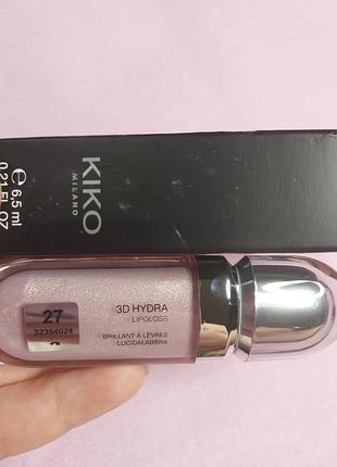 Kiko milano 3d hydra lipgloss смягчающий блеск для губ с эффектом 3d