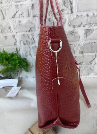 Женская кожаная сумка шоппер кожаный6 фото