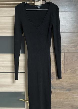 Женское черное платье2 фото