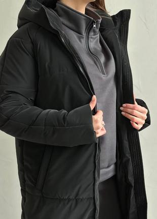 Длинная куртка пуховик +спортивный костюм на флисе комплект зима-распродажа7 фото