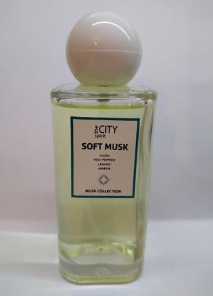 The city spirit soft musk туалетна вода жіноча, 100 мл