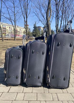 Качественные чемоданчики на 2 колеса,от польского производителя, тканые чемоданчики,дорожня сумка2 фото