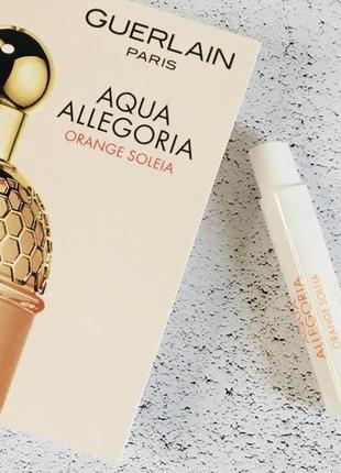 Guerlain aqua allegoria orange soleia💥оригинал отливант распив цена за 1мл