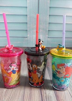 Класні стакани з соломинкою від disney.
