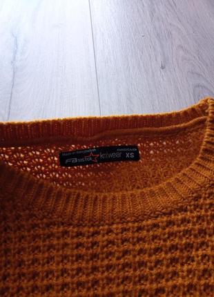 Вязаный свитер кофта fbsister р.xs4 фото