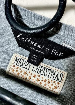 Праздничный новогодний свитерик санта на воздушном шаре 🎅 knitwear er f&amp;f 🎅 p. s7 фото