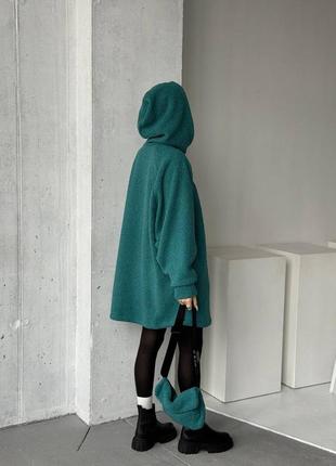 Теплое платье-худи oversize 🧸 + сумка9 фото