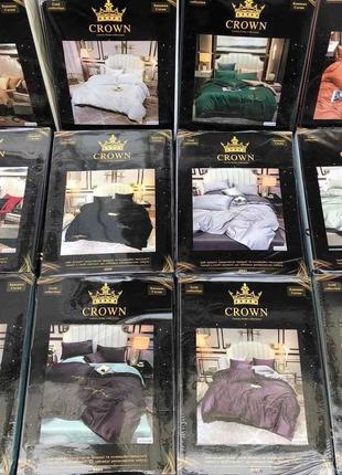 🔥багато кольорів 🔥вишукана постільна білизна сrown👑