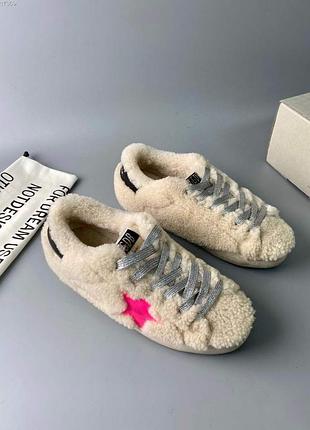 Плюшеві кросівки golden goose🤩