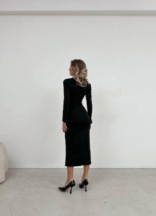 Платье элегантное с акцентными молниями5 фото