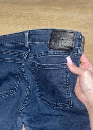 Синие брюки джинсы levis оригинал джинсы скинни леггинсы2 фото