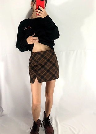 Еластична міні спідниця з розрізом h&m