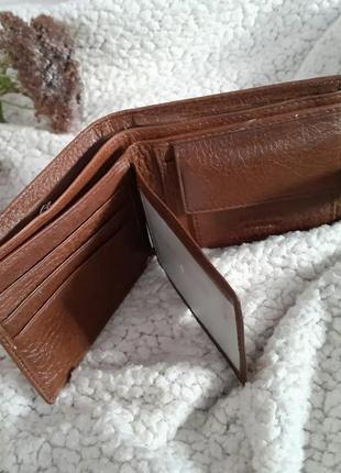 Шкіряний гаманець у класному коньячному кольорі. туреччина3 фото