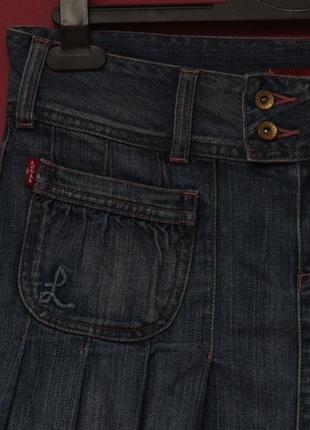 Levis red tab рр s-m юбка из хлопка латунная фурнитура2 фото