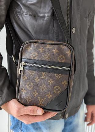 Сумка мужская louis vuitton мессенджер на плечо люкс качество