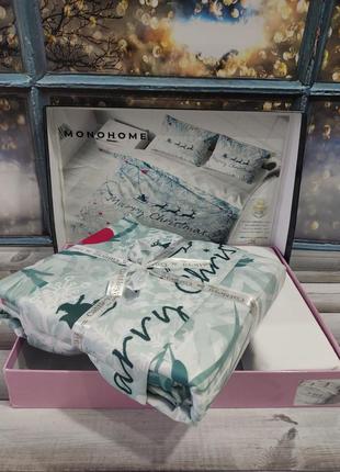 Постіль постільна білизна новорічна різдвяна зимова