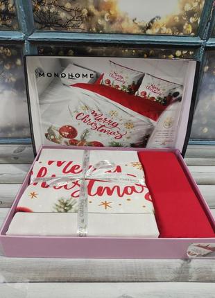 Постіль постільна білизна новорічна різдвяна зимова