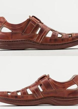 Мужские кожаные летние туфли comfort leather  brown. кроссовки мужские повседневные. мужская обувь