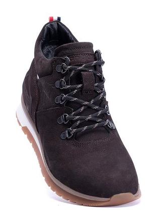 Мужские зимние кожаные ботинки zg chocolate crossfit. сапоги, кроссовки мужские зимние коричневые4 фото