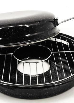 Сковорода гріль-газ мрамор, з мармуровим антипригарним покриттям2 фото