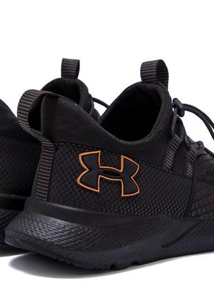 Мужские кожаные кроссовки under armour (андер армор), кожаные туфли черные, кеды повседневные. мужская обувь7 фото