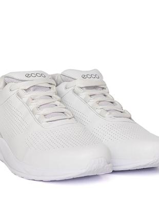 Мужские кожаные кроссовки е-series white, мужские кожаные туфли белые, кеды повседневные. мужская обувь2 фото