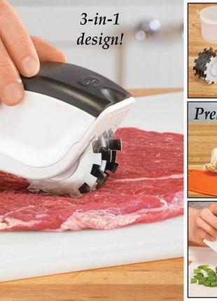 Ніж для нарізки 3 в 1 rolling mincer та tenderizer з часниковим пресом овочерізка