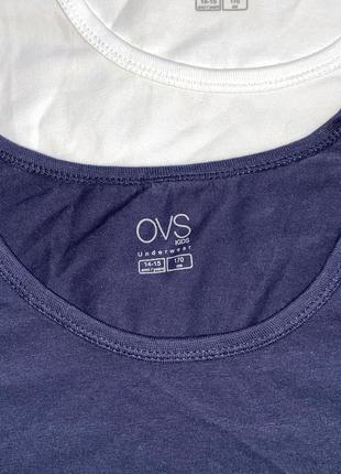 Комплект маек, в упаковке бренд: ovs размер:  ⚜️140-146 синего+белого цветов ⚜️ 170 см10 фото