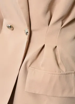 Классический удлиненный пиджак приталенный жакет4 фото