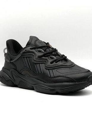 Мужские кроссовки adidas (адидас) ozweego black, кеды мужские черные. мужская обувь8 фото