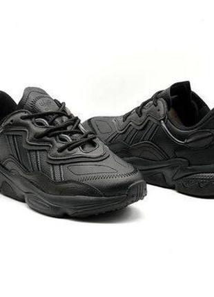 Мужские кроссовки adidas (адидас) ozweego black, кеды мужские черные. мужская обувь3 фото