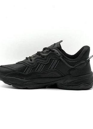 Мужские кроссовки adidas (адидас) ozweego black, кеды мужские черные. мужская обувь5 фото