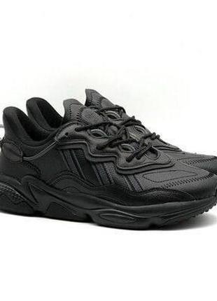 Мужские кроссовки adidas (адидас) ozweego black, кеды мужские черные. мужская обувь7 фото
