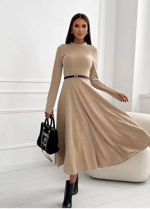 Платье женское с поясом, итальянский трикотаж (не просвечивается, очень приятное к телу) платье супер качество,черный, серый, беж, белый