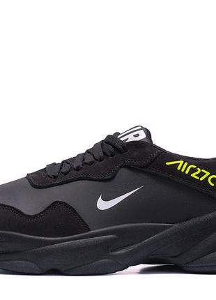 Мужские кожаные кроссовки nike air 270   ( ). кожаные мужскиие туфли. мужская обувь3 фото
