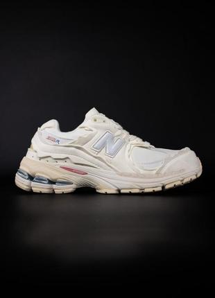 Женские повседневные кроссовки new balance nb 2002r sea salt cream, женские кеды нью беленс, женская обувь10 фото