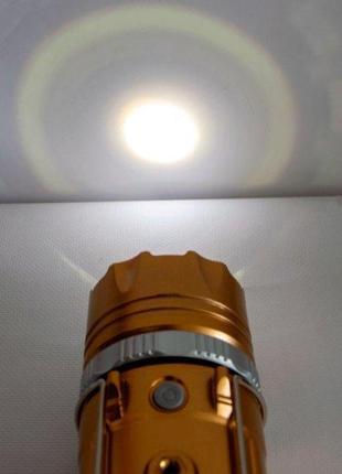 Кемпінговий ліхтар на сонячній батареї gsh-9699 золотий, лампа ліхтар у намет з акумулятором9 фото