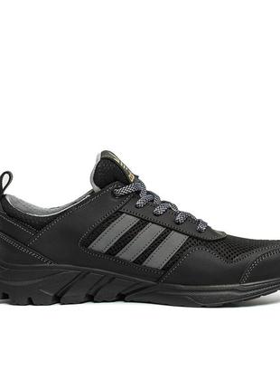 Мужские летние кроссовки сетка adidas terrex black, кеды текстильные повседневные адидас черные. мужская обувь5 фото