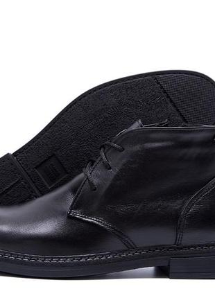 Мужские  зимние кожаные ботинки из натуральной кожи vankristi, сапоги, кроссовки черные, спортивные ботинки6 фото