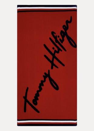 Пляжное полотенце, банное полотенце tommy hilfiger, р.92 см × 178 см