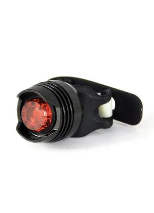 Велофонарь задний ruby diamond stop габарит waterproof, aluminum (2 батареи cr2032) черный