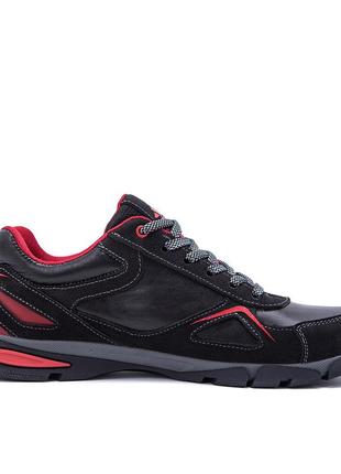 Мужские кожаные кроссовки adidas (адидас), спортивные мужские туфли черные, кеды повседневные. мужская обувь3 фото