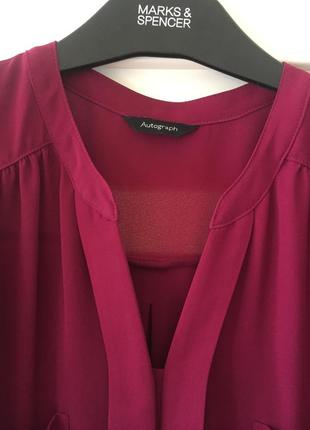 Сочного цвета деловая блуза, marks &spenser3 фото