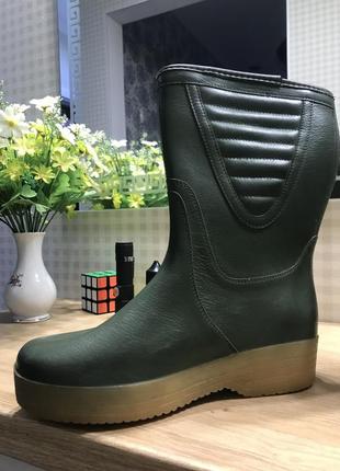 Сапоги резиновые италия на утеплителе 38р